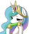 Size: 874x1029 | Tagged: safe, artist:maren, princess celestia, pony, g4, corn, eating, female, food, herbivore, solo