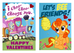 Size: 1326x958 | Tagged: safe, artist:pixelkitties, bumblesweet, derpy hooves, pegasus, pony, g4, female, friendship express, male, mare, pun, simpsons did it, the simpsons