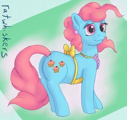Size: 850x802 | Tagged: safe, artist:ratwhiskers, cup cake, earth pony, pony, g4, butt, female, mare, plot, solo