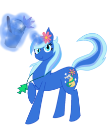 Size: 905x1040 | Tagged: dead source, safe, artist:galaxyacero, skunk, air freshener, bucket, female, happy tree friends, mare, petunia (happy tree friends), ponified