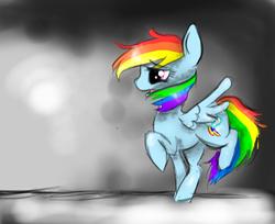 Size: 856x699 | Tagged: safe, artist:evangelinechachamaru, rainbow dash, g4, sad