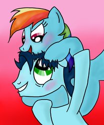 Size: 1024x1238 | Tagged: safe, artist:afriok, rainbow dash, soarin', g4, female, male, ship:soarindash, shipping, straight