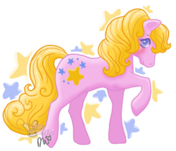 Size: 1024x882 | Tagged: safe, artist:chibiworks, starlight (g1), earth pony, pony, g1, my little pony tales, female