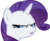 Size: 1188x986 | Tagged: safe, artist:santafer, rarity, pony, g4, female, reaction image, simple background, solo, transparent background, vector