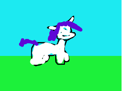 Size: 550x413 | Tagged: safe, artist:prizedpixul, rarity, g4, animated, dumb running ponies, female