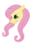 Size: 750x1000 | Tagged: safe, artist:osirisanimus, fluttershy, pony, g4, bust, female, mare, simple background, smiling, solo, tongue out, transparent background