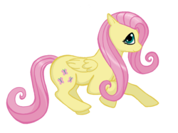 Size: 1000x750 | Tagged: safe, artist:osirisanimus, fluttershy, g4, folded wings, full body, side view, simple background, solo, transparent background, wings