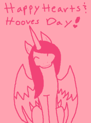 Size: 406x546 | Tagged: safe, artist:askponyantarctica, oc, oc only, alicorn, pony, alicorn oc, hearts and hooves day