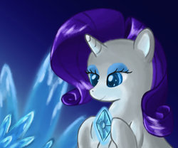 Size: 979x816 | Tagged: safe, artist:ardail, rarity, pony, g4, gem, solo