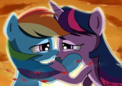 Size: 2000x1406 | Tagged: safe, artist:neko-me, rainbow dash, twilight sparkle, g4, bedroom eyes, female, imminent kissing, lesbian, ship:twidash, shipping