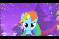 Size: 960x640 | Tagged: safe, rainbow dash, g4, clothes, dress, youtube link