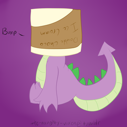 Size: 1000x1000 | Tagged: safe, artist:lildarkvixen, spike, g4, 30 minute art challenge, ice cream