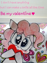 Size: 512x685 | Tagged: safe, artist:danadyu, pinkie pie, g4, paper child, valentine