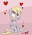 Size: 600x650 | Tagged: safe, artist:spicyhamsandwich, derpy hooves, pegasus, pony, g4, female, heart, mare, solo, valentine's day