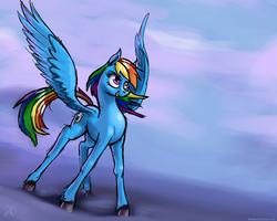 Size: 1704x1366 | Tagged: safe, artist:idriaka, rainbow dash, pony, g4, female, solo