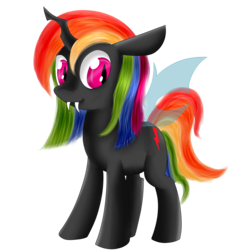 Size: 2000x2000 | Tagged: safe, artist:dragonfoorm, oc, oc only, changeling, simple background, solo, transparent background, vector