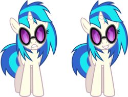 Size: 7000x5355 | Tagged: safe, artist:ambassad0r, dj pon-3, vinyl scratch, pony, unicorn, g4, absurd resolution, female, hooves, horn, looking at you, mare, simple background, smiling, solo, sunglasses, teeth, transparent background, vector, vinyl's glasses