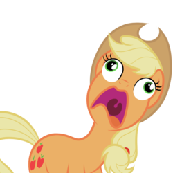 Size: 700x700 | Tagged: safe, artist:tenaflyviper, applejack, earth pony, pony, g4, derp, faic, pinkie frogmouth, silly, silly pony, who's a silly pony