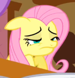 Size: 285x293 | Tagged: safe, screencap, fluttershy, g4, ponyville confidential, cropped, faic, solo