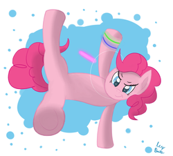 Size: 720x650 | Tagged: safe, artist:icy-beats, pinkie pie, g4, breakdancing, glowstick