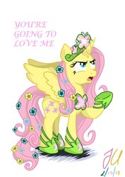 Size: 1024x1448 | Tagged: safe, artist:teammagix, fluttershy, alicorn, pony, g4, alicornified, annoyed, fluttercorn, race swap