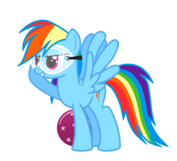 Size: 1100x1000 | Tagged: safe, artist:drumblastingquilava, rainbow dash, g4, ball, goggles, simple background, transparent background, vector