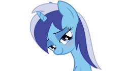 Size: 900x506 | Tagged: safe, artist:doshpony, minuette, pony, unicorn, g4, bedroom eyes, blushing, bust, female, looking at you, mare, simple background, solo, transparent background
