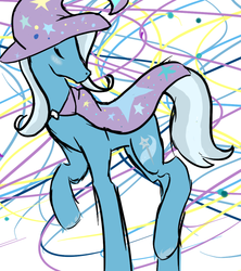 Size: 522x588 | Tagged: safe, artist:derpyponyisderpy, trixie, g4, blushing