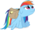 Size: 1695x1498 | Tagged: safe, artist:akita-ken, rainbow dash, pegasus, pony, g4, games ponies play, my little pony: friendship is magic, bag, crying, female, sad, saddle bag, simple background, solo, transparent background, vector, wavy mouth