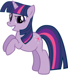 Size: 973x1080 | Tagged: safe, artist:puetsua, twilight sparkle, pony, unicorn, g4, female, raised hoof, simple background, solo, transparent background, unicorn twilight, vector