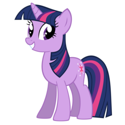 Size: 3200x3200 | Tagged: safe, artist:puetsua, twilight sparkle, pony, unicorn, g4, female, grin, mare, simple background, smiling, solo, transparent background, unicorn twilight, vector