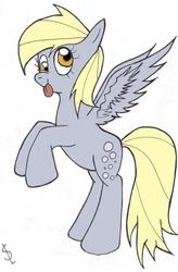 Size: 631x960 | Tagged: safe, artist:krasniye, derpy hooves, pegasus, pony, g4, female, mare, solo