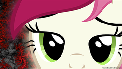 Size: 2560x1440 | Tagged: safe, artist:game-beatx14, roseluck, earth pony, pony, g4, close-up, female, fractal, looking at you, show accurate, solo, vector, wallpaper