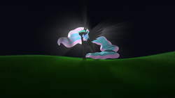 Size: 1024x576 | Tagged: safe, artist:z-free, princess celestia, pony, g4, female, solo