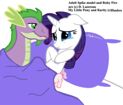 Size: 869x744 | Tagged: safe, artist:cheshiresdesires, artist:dlazerous, artist:hombre0, artist:ironfruit, artist:ocarina0ftimelord, edit, vector edit, rarity, spike, oc, oc:ruby fire, dracony, dragon, hybrid, pony, unicorn, g4, bed, breastfeeding, female, interspecies, interspecies offspring, male, mare, nonsexual nursing, offspring, parent:rarity, parent:spike, parents:sparity, pillow, ship:sparity, shipping, simple background, straight, suckling, transparent background, vector