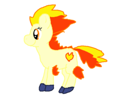 Size: 673x576 | Tagged: safe, artist:askrongotheearthpony, ponyta, crossover, fire head, pokémon, ponified, tumblr