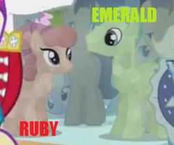 Size: 346x288 | Tagged: safe, screencap, amberlocks, caramel, cherry cola, cherry fizzy, derpy hooves, eclair créme, rook ramparts, shining armor, crystal pony, pony, g4, magical mystery cure, cute, derpabetes, female, male, mare, stallion