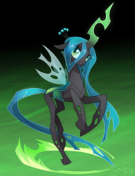 Size: 600x785 | Tagged: dead source, safe, artist:tarajenkins, queen chrysalis, changeling, changeling queen, g4, female, solo