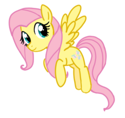 Size: 350x329 | Tagged: safe, artist:melipuffles, fluttershy, pony, g4, female, solo