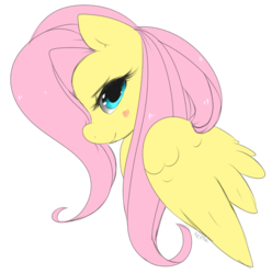 Size: 1024x1031 | Tagged: safe, artist:xeella, fluttershy, pony, g4, female, solo