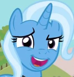Size: 260x273 | Tagged: safe, trixie, pony, g4, magic duel, dreamworks face, faic, female, mare, reaction image, solo