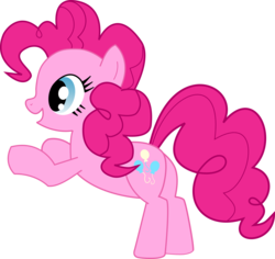 Size: 3500x3298 | Tagged: safe, artist:theshadowstone, pinkie pie, earth pony, pony, g4, female, mare, simple background, solo, transparent background, vector