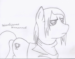 Size: 1280x997 | Tagged: safe, artist:mischievousmammal, ms. harshwhinny, pony, g4, 30 minute art challenge, female, solo, traditional art, wet mane