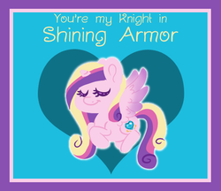 Size: 555x479 | Tagged: safe, artist:srsishere, princess cadance, pony, g4, cute, cutedance, eyes closed, female, hearts and hooves day, implied shining armor, prone, solo, valentine, valentine's day