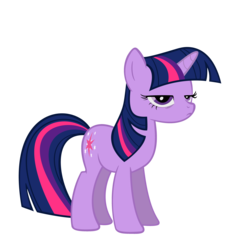 Size: 4000x4000 | Tagged: safe, artist:darkanima270, twilight sparkle, pony, unicorn, g4, female, simple background, solo, transparent background, twilight sparkle is not amused, unamused, unicorn twilight, vector