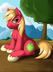 Size: 1833x2500 | Tagged: safe, artist:skipsy, big macintosh, earth pony, pony, g4, cute, male, solo, stallion