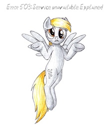 Size: 700x805 | Tagged: safe, artist:sirzi, derpy hooves, pegasus, pony, g4, female, http status code, i just don't know what went wrong, mare