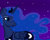 Size: 900x720 | Tagged: safe, artist:lilmisswaffles, princess luna, alicorn, pony, g4, female, looking back, night, princess, smiling, solo, stars