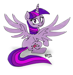 Size: 2240x2304 | Tagged: safe, artist:killryde, twilight sparkle, alicorn, pony, g4, female, solo, twilight sparkle (alicorn)