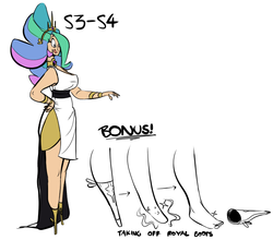 Size: 818x719 | Tagged: safe, artist:ross irving, princess celestia, human, g4, breasts, clothes, female, humanized